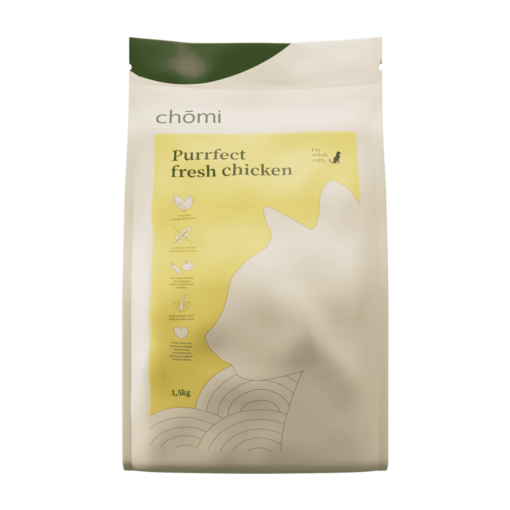 Chomi-Cat-Droogvoer-Purrfect-Chicken-Midden-1,5Kg