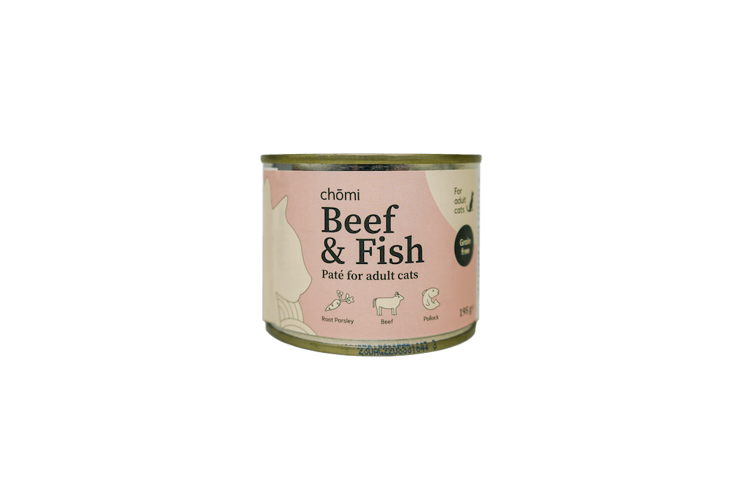 Chōmi's Beef & Fish Paté Smakelijk Natvoer voor Je Kat