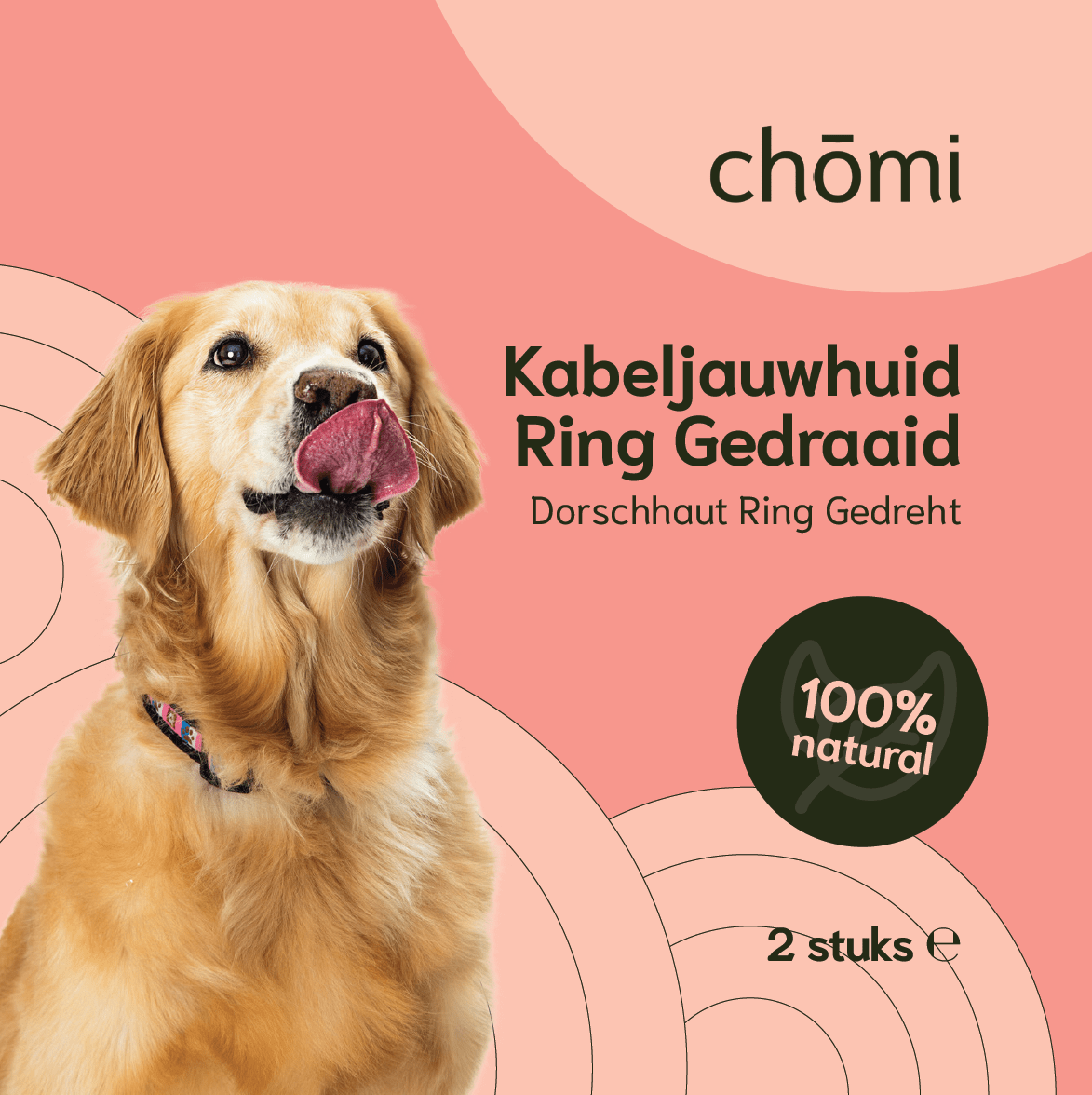 Kabeljauwhuid Ring Gedraaid 2 Kabeljauwhuid Ring Gedraaid - Afbeelding 2